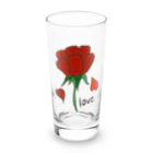 ヨビサクのlove Long Sized Water Glass :front