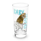 LalaHangeulのBABY TIGERS Long Sized Water Glass :front