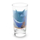 Kotetsu diary(SUZURI店)のサメ×ヴァイオリン Long Sized Water Glass :front