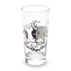 イラスト MONYAAT の牛のギュウギュウB Long Sized Water Glass :front