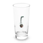 せすご屋のおとなしの鈴 ～水色～ Long Sized Water Glass :front