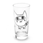 ねこたぬき＠自由奔放つよつよ発狂迷子系猫🐈👼のたぬきぱんつ Long Sized Water Glass :front