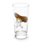 ヨープキャンが気になったのかりんとういぬ Long Sized Water Glass :front