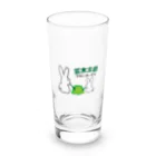 デレうさちゃんねるSHOPのうさぎＴシャツ　菜食主義 Long Sized Water Glass :front