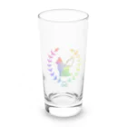 いろはにゃんこ堂の羽ねこさん(虹1) Long Sized Water Glass :front