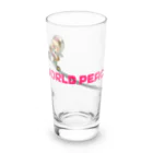 Siderunの館 B2の世界平和だよ！さげみちゃん（ドット文字） Long Sized Water Glass :front