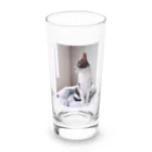 U-nekoの外を眺める Long Sized Water Glass :front