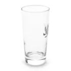 おばけ植物園【小物屋】のおばけ花（キク）モノクロ Long Sized Water Glass :left