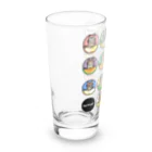 楽猫楽描しげ屋の14Cats（フルーツ） Long Sized Water Glass :left