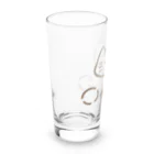 ゆにねこ惑星の🪐ゆにねこ🪐茶線 Long Sized Water Glass :left