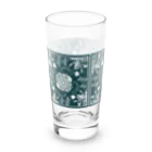 くいなの母のぬまがえるのぬま(レトロタイル風大) Long Sized Water Glass :left