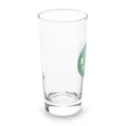 Kinkadesign うみのいきものカワイイShopのハンドウイルカ_Cafeステッカーデザイン Long Sized Water Glass :left