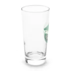 Kinkadesign うみのいきものカワイイShopのホホジロザメ_Cafeステッカーデザイン Long Sized Water Glass :left