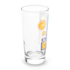 GOODS SHOP【そぞろな小窓】 SUZURI店の【I'm lovin' it! :D -orange-】 Long Sized Water Glass :left