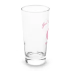 ミサキドーナツ 公式 SUZURI店のgood donuts good time!ロゴ入り Long Sized Water Glass :left