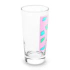 greetenの競技かるた　ピンク Long Sized Water Glass :left