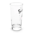 P_aquaのサングラチュー（黒文字Ver） Long Sized Water Glass :left