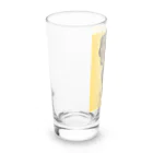 りのりのザウルスのネコマッチョみんなのあこがれ(背景あり) Long Sized Water Glass :left