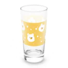 ゆるゆるイラストです。のきいろのくまさんがいっぱい。 Long Sized Water Glass :left