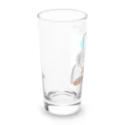 🥖こげぱん🐾のこげぱんカバ　電車に乗る Long Sized Water Glass :left