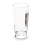 アヤナシトリィSHOPのおつきみ日誌　我が名はつきみ。金熊王朝ハムホテプトラ１世つきみ。 Long Sized Water Glass :left