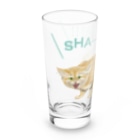 kitaooji shop SUZURI店のシャーするスナネコ Long Sized Water Glass :left