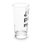 TシャツジャパンSUZURI店🇯🇵の¿Qué pasa,man?（ケパサメン）黒文字 Long Sized Water Glass :left