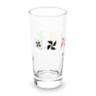 江戸前ボートSUZURI店の艇驚シリーズ⑨ 6色の風車 Long Sized Water Glass :left