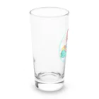にゃんこ亭屋のみっけの夏休み(水玉vr.) Long Sized Water Glass :left
