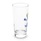 Dotrepのアイゾメヤドクガエル(藍染矢毒蛙) ドット絵 Long Sized Water Glass :left