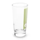 四月研究所 SUZURI店の大正浪漫ヲトメ図画ー桃色 Long Sized Water Glass :left