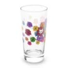 うめぼしととまととごはん。のにゃんこ花畑。 Long Sized Water Glass :left