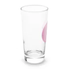 レイにーの座ってるシンプル白猫 Long Sized Water Glass :left