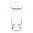 みゃみゅみぇっみょ（ばすけっと）のフチdeダンク　レッド（バスケットボール） Long Sized Water Glass :left