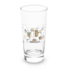 Happy Fluffy* ： 桜香*のドット絵ハムスターズ：ロンググラス Long Sized Water Glass :left