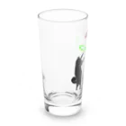 いっぷく処 てんてんのご主人が投げたフリスビーで遊ぶ犬 Long Sized Water Glass :left