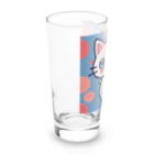 A31eの狛猫のミケ「はーとびーと」 Long Sized Water Glass :left