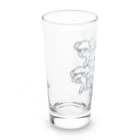 キノコマニアックの麻理子ちゃんダービー(ネイビー) Long Sized Water Glass :left