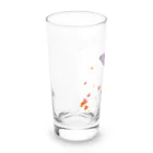 フルレットのキラキラバタフライとハートのお花 Long Sized Water Glass :left