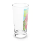 yoshi-gardenのアマガエルと立葵 Long Sized Water Glass :left