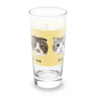 みきぞーん｜保護猫 ミッキー画伯と肉球とおともだちのden suu sho kaki Long Sized Water Glass :left