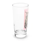 harupink🌸ペット似顔絵illustのアメショのアカリちゃん(REALver) Long Sized Water Glass :left