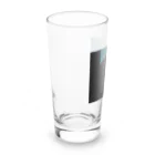 茶色三毛猫ルームの夕方の三毛猫の影 Long Sized Water Glass :left