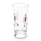 clareclaredoodleのwalking ladies water glass ロンググラス左面