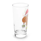 SUZURI×ヤマーフのムーリスサンタクロース Long Sized Water Glass :left