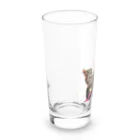 ヴァイオレットビアガーデンの新春デブうさぎガール Long Sized Water Glass :left