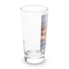 空屋　sorayakusakaの202201010715000　朝日の中のキタキツネ Long Sized Water Glass :left