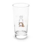 スタジオレッキスの白うさぎからオレンジうさぎに変身！ Long Sized Water Glass :left