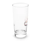 働きたくないのうさぎカーを運転するうさぎ Long Sized Water Glass :left