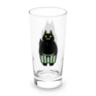 そのへんの黒猫の黒猫前後 Long Sized Water Glass :left